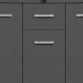 Szafka pod Akwarium Profilowane Owalne Solid 120x40x75cm Grafit