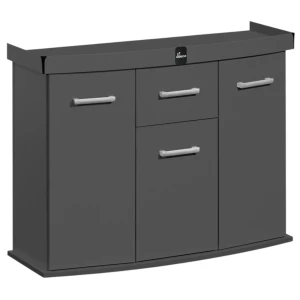 Szafka pod Akwarium Profilowane Owalne Solid 120x40x75cm Grafit