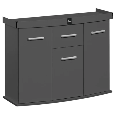 Szafka pod Akwarium Profilowane Owalne Solid 120x40x75cm Grafit