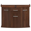 Szafka pod Akwarium Profilowane Owalne Solid 120x40x75cm Orzech