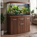 Szafka pod Akwarium Profilowane Owalne Solid 120x40x75cm Orzech