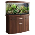 Szafka pod Akwarium Profilowane Owalne Solid 120x40x75cm Orzech