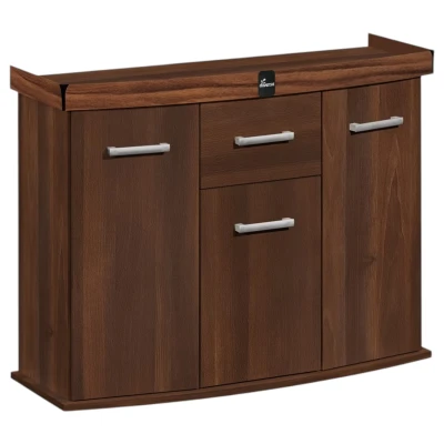 Szafka pod Akwarium Profilowane Owalne Solid 120x40x75cm Orzech