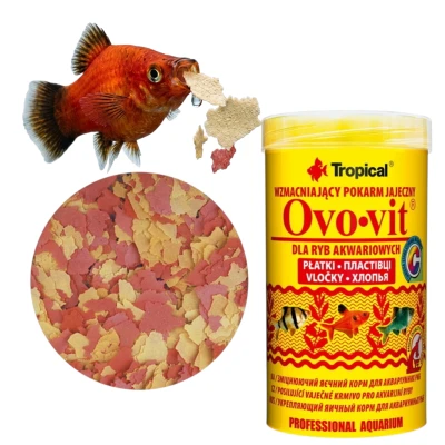 TROPICAL OVO-VIT 1000ml - Pokarm Jajeczny Płatki Dla Ryb