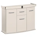 Szafka pod Akwarium Profilowane Owalne Solid 120x40x75cm Szampański