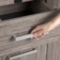 Szafka pod Akwarium Profilowane Owalne Solid 120x40x75cm Dąb Truflowy
