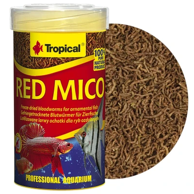 TROPICAL RED MICO 100ml - Liofilizowane Larwy Ochotki Dla Ryb