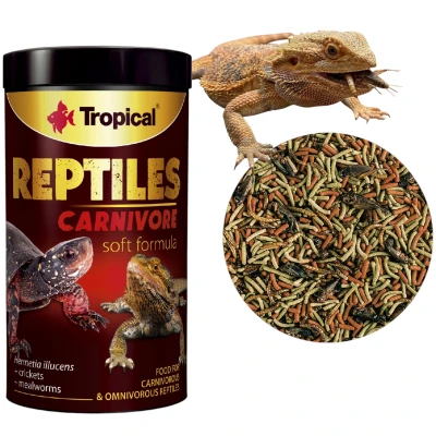 Tropical Reptiles Carnivore Pokarm Dla Mięsożernych i Wszystkożernych Gadów 250ml/65g