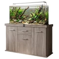Szafka pod Akwarium Proste Solid 120x50x75cm Dąb Truflowy