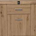 Szafka pod Akwarium Profilowane Owalne Solid 150x50x75cm Dąb Artisan