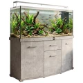 Szafka pod Akwarium Profilowane Owalne Solid 150x50x75cm Beton