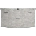 Szafka pod Akwarium Profilowane Owalne Solid 150x50x75cm Beton
