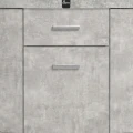 Szafka pod Akwarium Profilowane Owalne Solid 150x50x75cm Beton