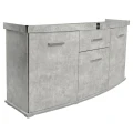 Szafka pod Akwarium Profilowane Owalne Solid 150x50x75cm Beton