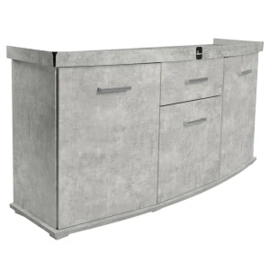 Szafka pod Akwarium Profilowane Owalne Solid 150x50x75cm Beton