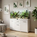 Szafka pod Akwarium Profilowane Owalne Solid 150x50x75cm Biała