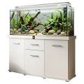 Szafka pod Akwarium Profilowane Owalne Solid 150x50x75cm Biała