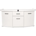 Szafka pod Akwarium Profilowane Owalne Solid 150x50x75cm Biała