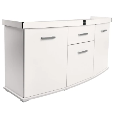 Szafka pod Akwarium Profilowane Owalne Solid 150x50x75cm Biała