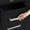 Szafka pod Akwarium Profilowane Owalne Solid 150x50x75cm Czarna