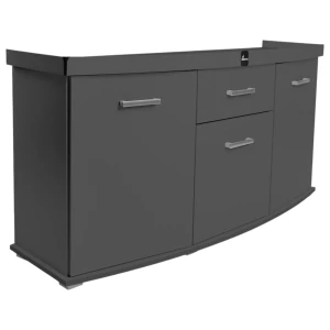 Szafka pod Akwarium Profilowane Owalne Solid 150x50x75cm Grafit