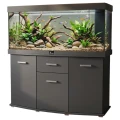 Szafka pod Akwarium Profilowane Owalne Solid 150x50x75cm Grafit