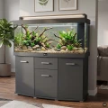 Szafka pod Akwarium Profilowane Owalne Solid 150x50x75cm Grafit