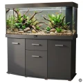 Szafka pod Akwarium Profilowane Owalne Solid 150x50x75cm Grafit