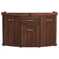 Szafka pod Akwarium Profilowane Owalne Solid 150x50x75cm Orzech