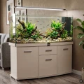 Szafka pod Akwarium Profilowane Owalne Solid 150x50x75cm Szampański