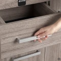 Szafka pod Akwarium Profilowane Owalne Solid 150x50x75cm Dąb Truflowy