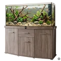 Szafka pod Akwarium Profilowane Owalne Solid 150x50x75cm Dąb Truflowy