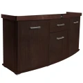 Szafka pod Akwarium Profilowane Owalne Solid 150x50x75cm Dąb Wenge