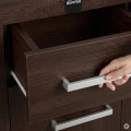 Szafka pod Akwarium Profilowane Owalne Solid 150x50x75cm Dąb Wenge