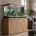 Szafka pod Akwarium Proste Solid 150x50x75cm Dąb Artisan