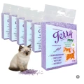 Jerry TOFU Ekologiczny Zbrylający Żwirek Żwir dla Kota Wydajny LAWENDA PAKIET 6x2,5kg