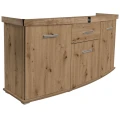 Szafka pod Akwarium Profilowane Owalne Solid 160x60x75cm Dąb Artisan
