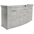 Szafka pod Akwarium Profilowane Owalne Solid 160x60x75cm Beton
