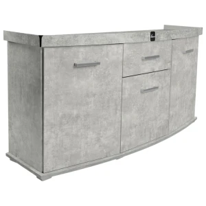 Szafka pod Akwarium Profilowane Owalne Solid 160x60x75cm Beton