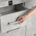 Szafka pod Akwarium Profilowane Owalne Solid 160x60x75cm Beton