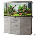 Szafka pod Akwarium Profilowane Owalne Solid 160x60x75cm Beton