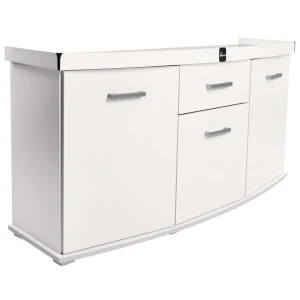 Szafka pod Akwarium Profilowane Owalne Solid 160x60x75cm Biała