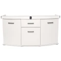 Szafka pod Akwarium Profilowane Owalne Solid 160x60x75cm Biała