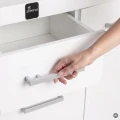 Szafka pod Akwarium Profilowane Owalne Solid 160x60x75cm Biała