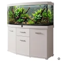 Szafka pod Akwarium Profilowane Owalne Solid 160x60x75cm Biała