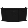 Szafka pod Akwarium Profilowane Owalne Solid 160x60x75cm Czarna