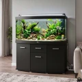 Szafka pod Akwarium Profilowane Owalne Solid 160x60x75cm Czarna