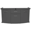 Szafka pod Akwarium Profilowane Owalne Solid 160x60x75cm Grafit