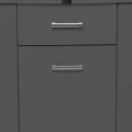 Szafka pod Akwarium Profilowane Owalne Solid 160x60x75cm Grafit