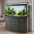 Szafka pod Akwarium Profilowane Owalne Solid 160x60x75cm Grafit